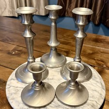 Vintage lotof5 pewter for sale  Eaton Rapids