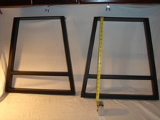 Par de pernas de mesa 21" de altura aço trapezoidal impressões calibre 14 aço soldado comprar usado  Enviando para Brazil