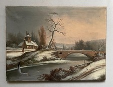 Snowy landscape oil d'occasion  Expédié en Belgium