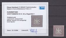 Württemberg 1873 befund gebraucht kaufen  Hannover