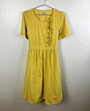 Vestido Midi Sweet Salt Tamanho S Algodão Amarelo Manteiga Modesto Cottagecore Igreja comprar usado  Enviando para Brazil