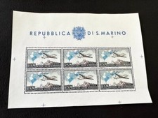 Selo de reprodução San Marino 1951 correio aéreo 1000L folha completa sem marca de charneira sv comprar usado  Enviando para Brazil