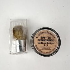 NOVO conjunto protetor solar bareMinerals bege médio 2.3 base 2g e escova Baby Buki, usado comprar usado  Enviando para Brazil
