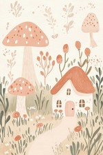 Używany, Plakat 20x30cm Wzory dla Dzieci, Dziewczynki i Chłopca - Domki na sprzedaż  PL
