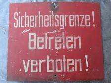 Sicherheitsgrenze betreten ver gebraucht kaufen  Soderstorf
