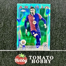 TOPPS CHROME UEFA 2024-25 RONALD ARAUJO /199 REFRATOR AQUA LAVA BARCELONA, usado comprar usado  Enviando para Brazil