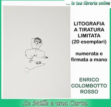 Litografia originale enrico usato  San Germano Chisone
