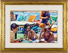 Original watercolor shirl for sale  Los Angeles