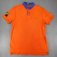 Camisa polo masculina vintage Ralph Lauren XL laranja indiana canoa caiaque clube 32 RL patch, usado comprar usado  Enviando para Brazil