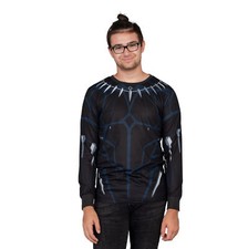 Camiseta fantasia Halloween manga longa Pantera Negra unissex adulta Marvel Comics comprar usado  Enviando para Brazil