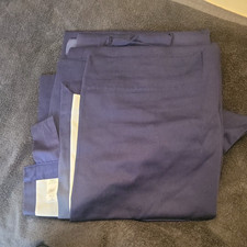 navy curtains cotton blue for sale  TIPTON