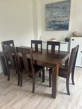 Solid wooden dining for sale  MALTON