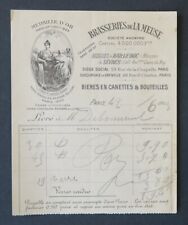 Facture 1913 brasserie d'occasion  Nantes-