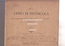 Libro matricola dipendente usato  Trieste