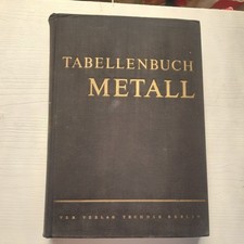 Tabellenbuch metall ddr gebraucht kaufen  Radebeul