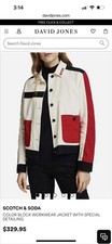 Jaqueta de trabalho Scotch And Soda color block com detalhe especial RRP 329,95 comprar usado  Enviando para Brazil