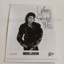 Usado, Foto rara autografada assinada por Michael Jackson anos 80 publicidade ruim P&B 8x10 comprar usado  Enviando para Brazil