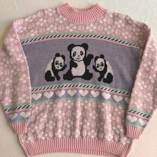 Vintage panda sweater for sale  Orlando