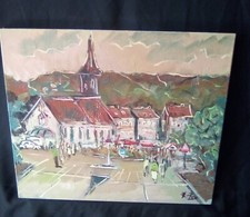 Tableau huile toile d'occasion  Rouen-