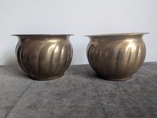 Pair vintage brass for sale  LONDON