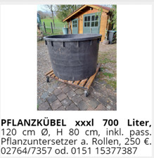 Pflanzkübel xxl 700 gebraucht kaufen  Kirchhundem