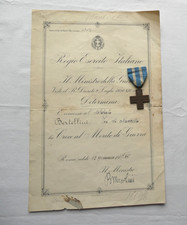 DIPLOMA CON CROCE AL MERITO DI GUERRA CAMPAGNA D' AFRICA AOI 1937 COLONIALE MUSS comprar usado  Enviando para Brazil