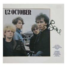 U2 – LP de outubro (1981) assinado por Bono – Muito bom+/Muito bom – Com foto de prova – Raro comprar usado  Enviando para Brazil