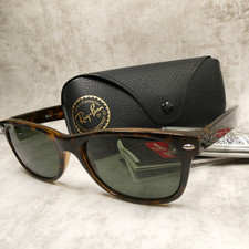 Óculos de sol Ray-Ban marrom tartaruga novo Wayfarer com estojo RB2132 902 55-18-145 Itália, usado comprar usado  Enviando para Brazil