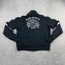 Moletom Ralph Lauren Masculino Médio Preto Academia de Rugby Zíper Completo Bordado comprar usado  Enviando para Brazil