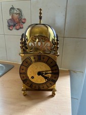Antique brass clock for sale  SEAHAM