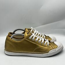 Tênis Converse Jack Purcell Masculino Tamanho 9 Couro Dourado Top Baixo Casual comprar usado  Enviando para Brazil