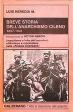 Breve Storia Dell'Anarchism Cileno, 1897-1931, Luis Heredia M Galzerano, 198 comprar usado  Enviando para Brazil