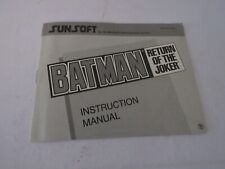 Batman: Return of the Joker Nintendo NES manual de instruções comprar usado  Enviando para Brazil
