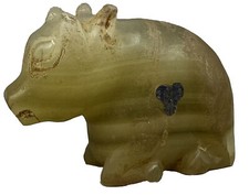 Estatueta de animal de pedra de alabastro lápis incrustada touro de pedra Ásia Central comprar usado  Enviando para Brazil