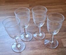 Vintage set etched for sale  WAKEFIELD