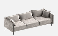 Sofa velours silber gebraucht kaufen  Osnabrück