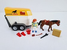 Trailer transportador Playmobil 3249 fazenda cavalo j comprar usado  Enviando para Brazil