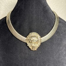 Gargantilha Tom Dourado Melody Ehsani Rosto de Leão Colar Omega 18" Comprimento Ajustável, usado comprar usado Gargantilha Tom Dourado Melody Ehsani Rosto de Leão Colar Omega 18" Comprimento Ajustável, usado comprar usado  Enviando para Brazil