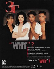 MICHAEL JACKSON & 3T & BECK Raro DOUBLE SIDE PROMO TRADE AD Pôster de 1996 CD, usado comprar usado  Enviando para Brazil