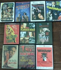 Film Noir Dvd Lot Rare T-Men Raw Deal Born To Kill Thief Plunder Road Timetable comprar usado  Enviando para Brazil