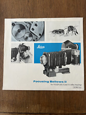 Leica brochure visoflex for sale  NEWCASTLE UPON TYNE