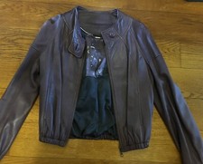 Leather track jacket for sale  LONDON