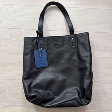 Bolsa tote masculina de couro preta Burberry acessório coleção original, usado comprar usado  Enviando para Brazil