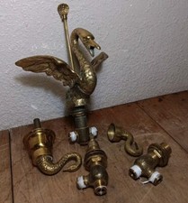 Antigo. Torneira e alças de banheira de bronze pesado Swan, , usado comprar usado  Enviando para Brazil