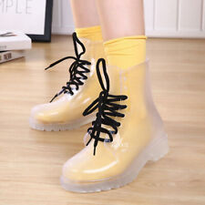 Botas de chuva femininas transparentes PVC primavera água plana cristalina meninas comprar usado  Enviando para Brazil