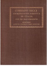 Corrado ricci architettura usato  Villafranca in Lunigiana