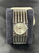Relógio feminino Vivani aço inoxidável prata stretch WR bateria quartzo branco comprar usado  Enviando para Brazil