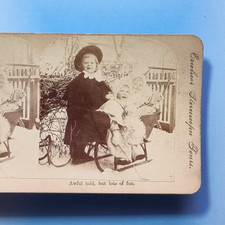 Victorian children stereoview for sale  TELFORD