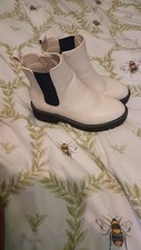 Cream boots 3 for sale  BIRMINGHAM