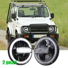 FARI 7" FULL LED 6500K DRL BIANCO Fascio alto PER Suzuki Samurai Sj Santana comprar usado  Enviando para Brazil